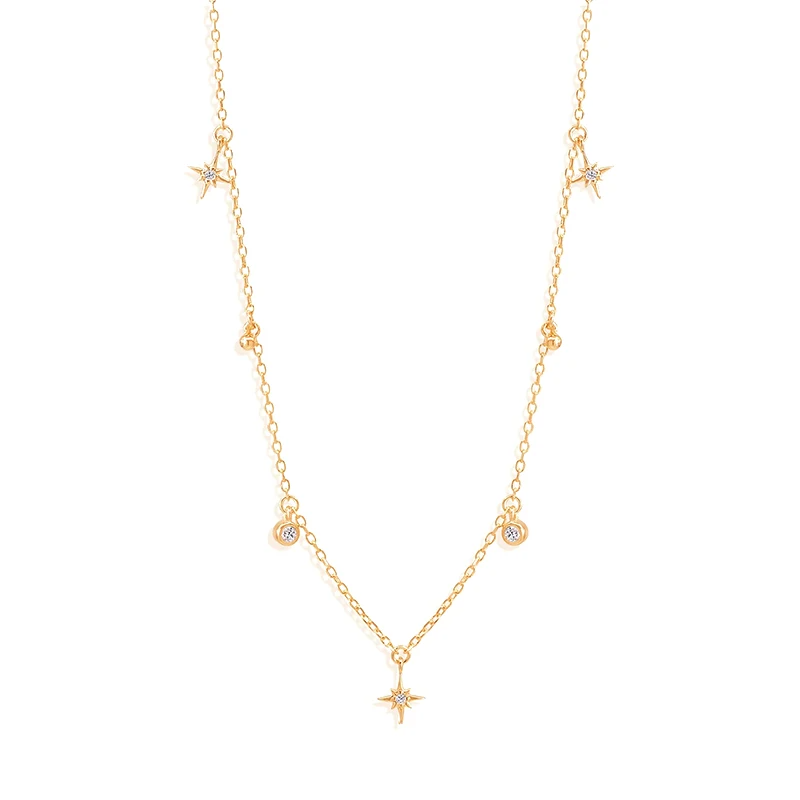 Shooting Star 18K Gold Plated Necklace